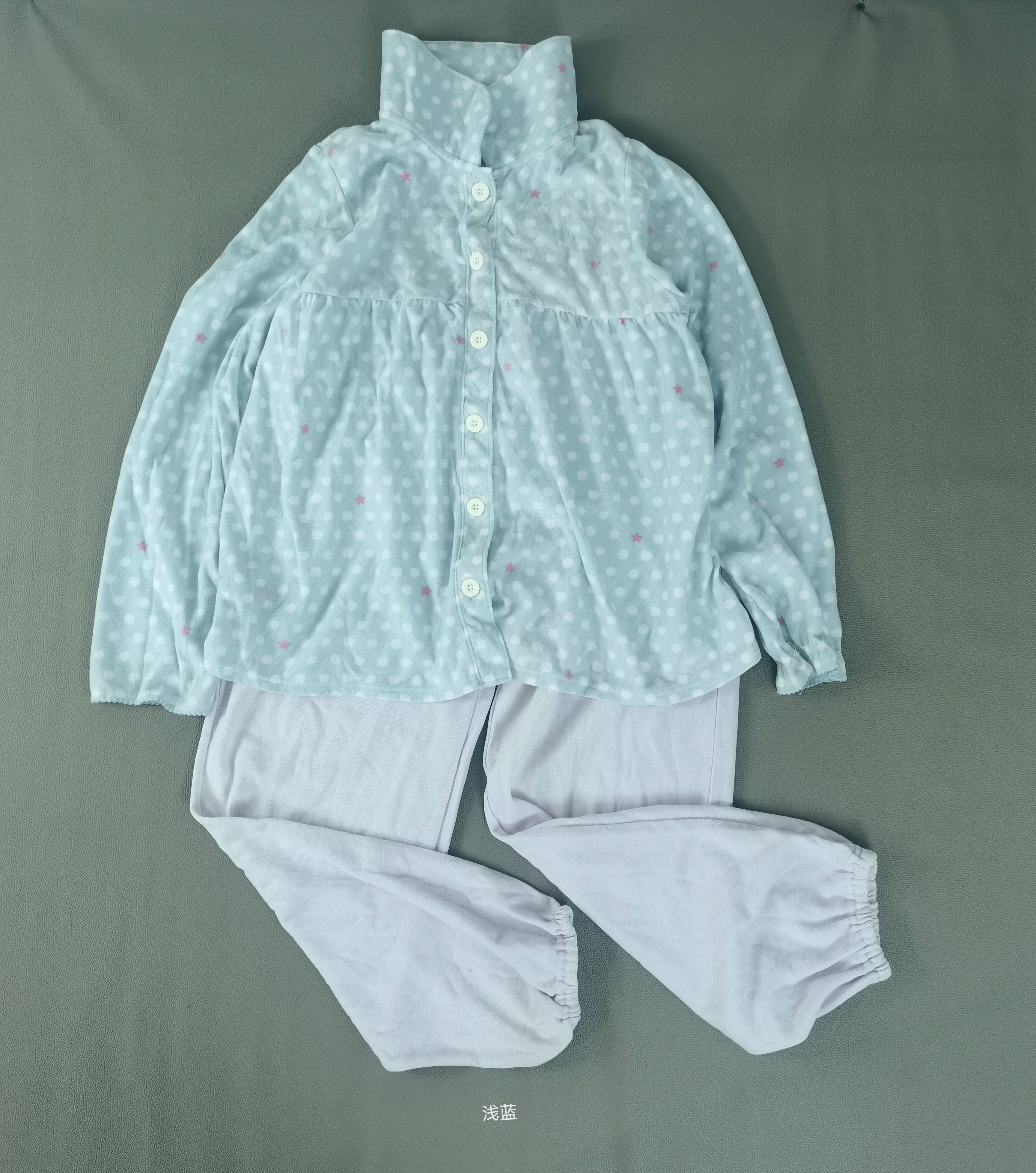 日本单春秋女士薄款睡衣上装兔家棉感睡袍外贸尾货家居服宽松睡衣