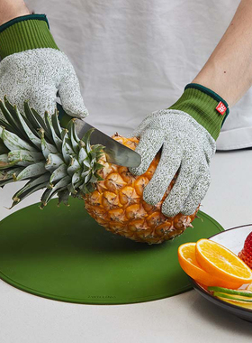 德国双立人NOWS新手厨师套装安全防割防烫手套防滑砧板圆头厨师刀