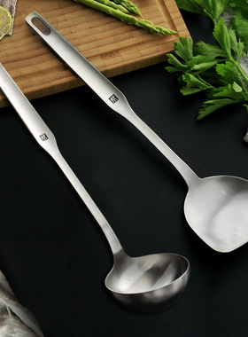 德国双立人Prof系列炊具全不锈钢中式锅铲炒菜铲子大号汤勺盛汤瓢