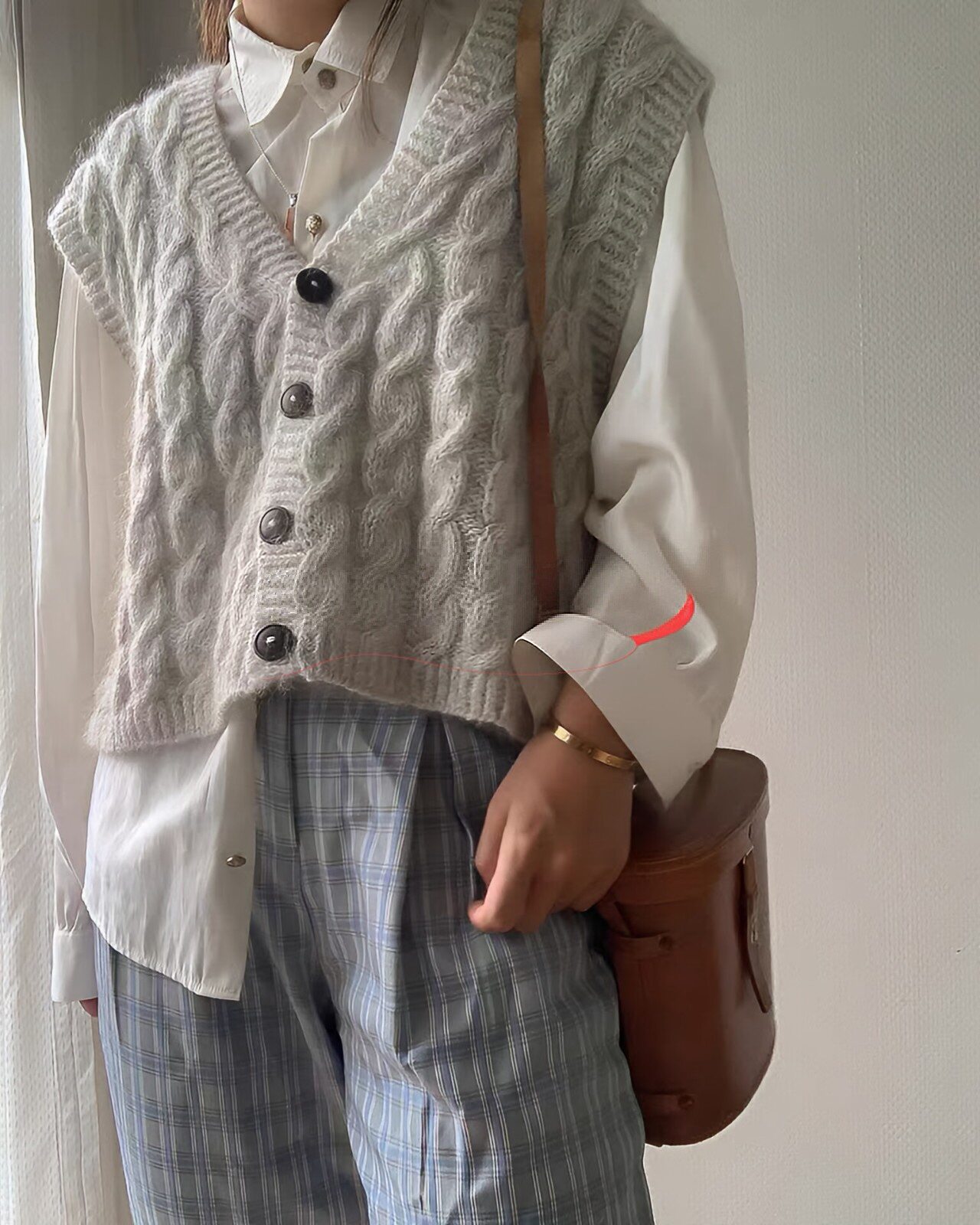 手工定制/扭扭糖羊毛马海毛背心～定制款不退不换咨询客服下单