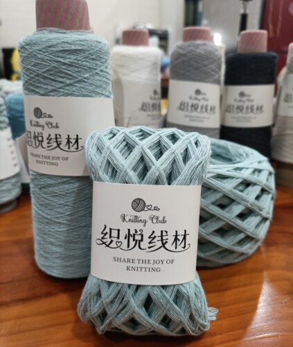 织悦/夏季麻棉蕾丝线手工编织30支8股50克240米