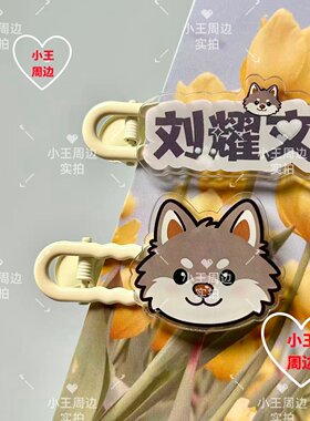 刘耀文应援发饰时代少年团演唱会应援物料互换白色无痕发夹周边