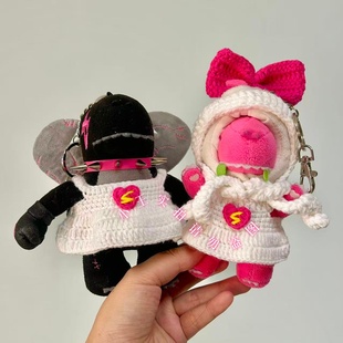 汪苏泷自制周边手工钩织爱心闪电包子头破壳龙素龙裙子娃衣