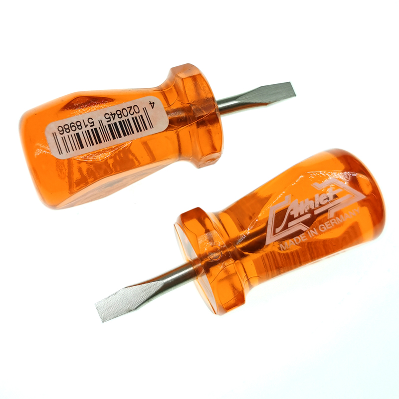 德国ATHLET合金钢短电工接线端子一字螺丝批起子0.6 3.5 4 5 6mm