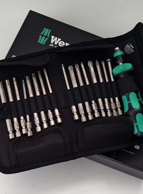 WERA德国维拉17件十字六角棘轮螺丝刀套装 KK60RA-R 838 051530