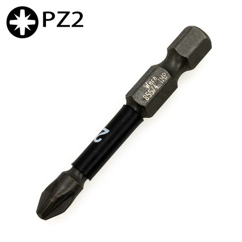 WERA德国维拉米字抗扭耐冲击金刚石防滑螺丝批头855/4IMP PZ2 PZ3
