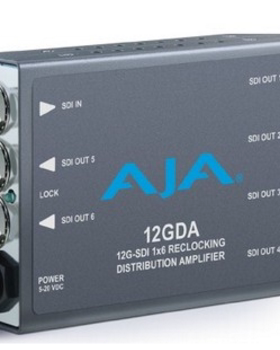 AJA 12GDA 支持12/6G/3G 1分6分配器 分配放大器 高清4K转换盒