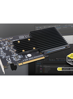 Sonnet M.2 4x4 PCIE SSD扩展卡MAC PRO SSD硬盘 FUS-SSD-4X4-E3S