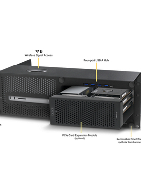 Sonnet Xmac studio3U机架式三槽位扩展箱EchoIII 支持avid hdx卡