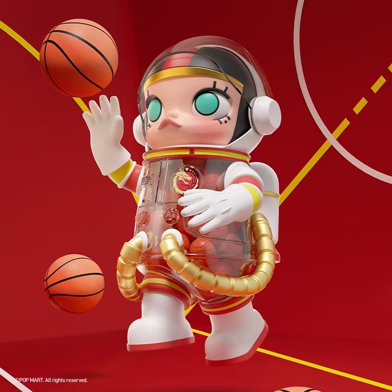 熊玩 popmart泡泡玛特MEGA SPACE MOLLY 400% 中国国家女子篮球对