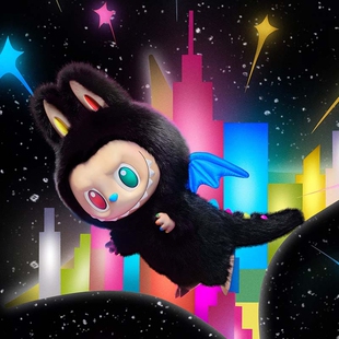 熊玩POPMART泡泡玛特THE MONSTERS 10周年ZIMOMO搪胶毛绒公仔礼物