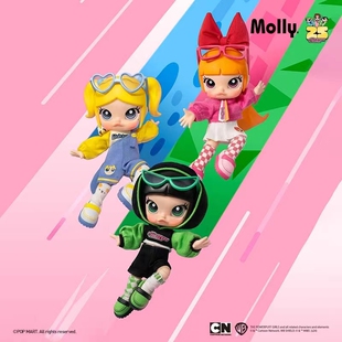 飞天小女警系列可动人偶盲盒潮玩手办 MOLLY POPMART泡泡玛特
