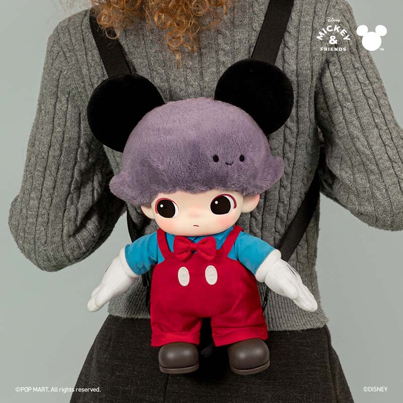 POPMART泡泡玛特DIMOO WORLD×迪士尼系列米奇搪胶毛绒包潮玩书包