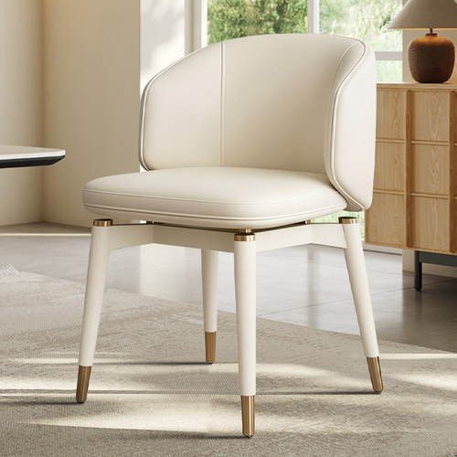 意式轻奢餐椅家用简约现代靠背椅