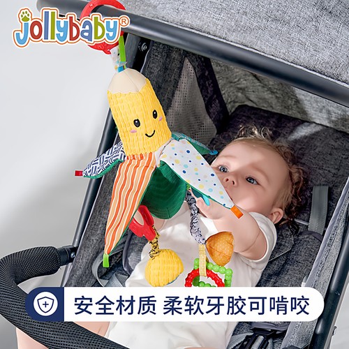 jollybaby玉米车挂床挂颜色鲜艳