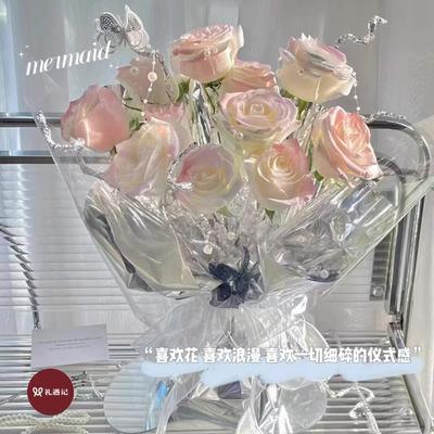 【公主的玫瑰】人鱼姬玫瑰高档永生香皂花送女朋友闺蜜实用礼物