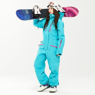 套装 XXXsnow加棉连体滑雪服套装 男女情侣单双板雪衣雪裤