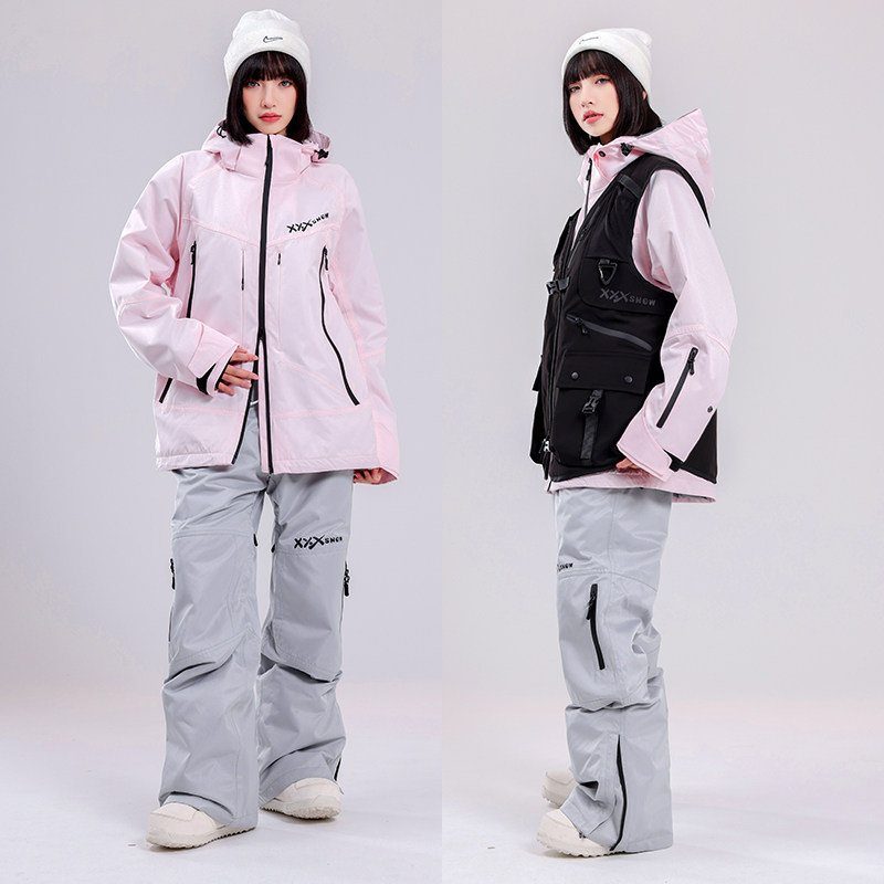 XXXsnow加棉滑雪服套装男女情侣滑雪衣防水保暖单板双板雪服外套