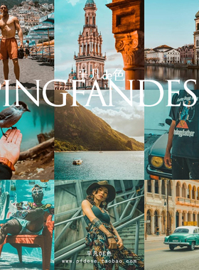 captureone样式 复古橙青色胶片旅行人像风光滤镜c1飞思预设CO562