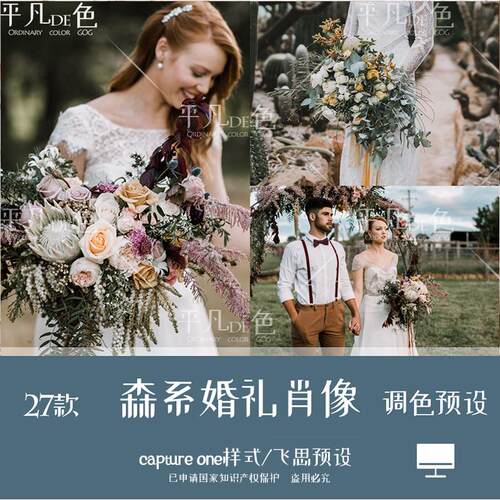 captureone样式法式森系婚礼人肖像胶片调色滤镜C1飞思预设CO828