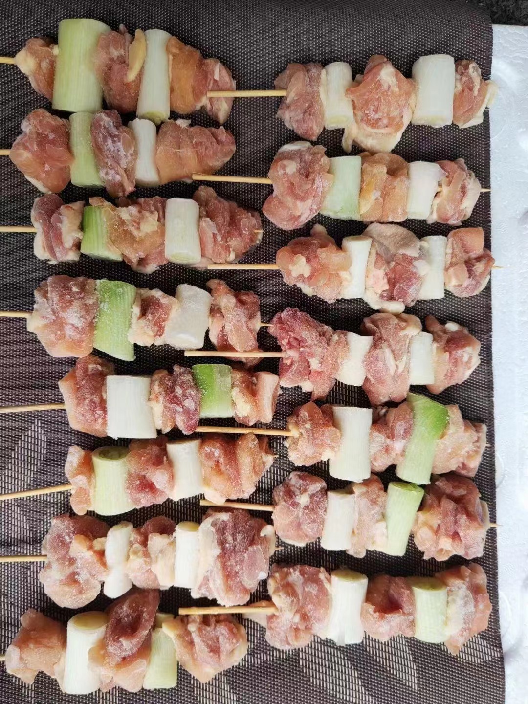 京葱鸡腿肉串日料居酒屋葱间鸡肉串烧鸟店日式烧烤冷冻食材半成品