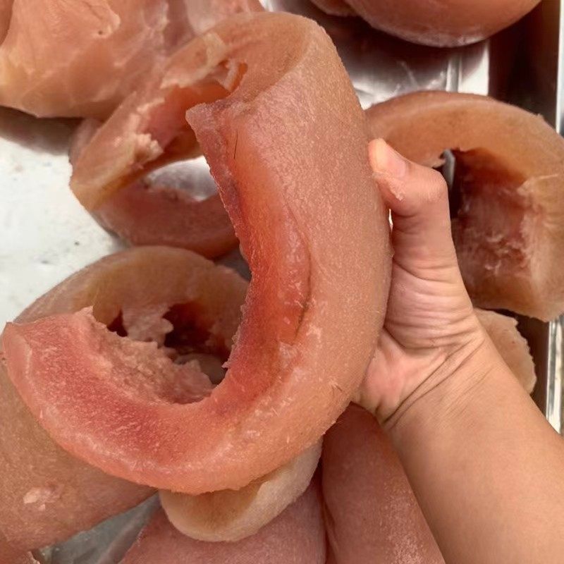 新鲜现煮熟黄牛皮10斤新鲜牛皮原味无添加牛头皮凉拌炒牛杂烫火锅