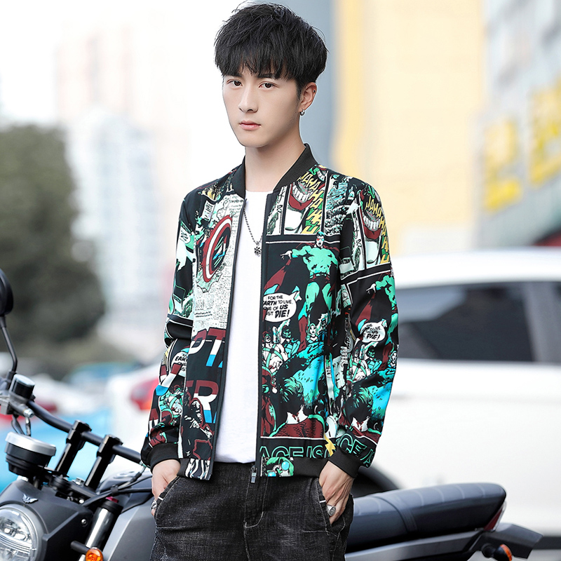 韩版潮流2019年加绒加厚秋装夹克