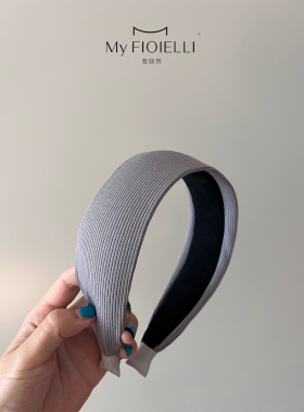 FIOIELLI斐欧丽奶油针织条纹发箍