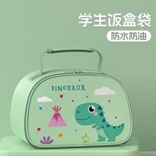 便当盒手提袋子儿童小学生专用男孩帆布保温袋防水防油餐盒饭盒包