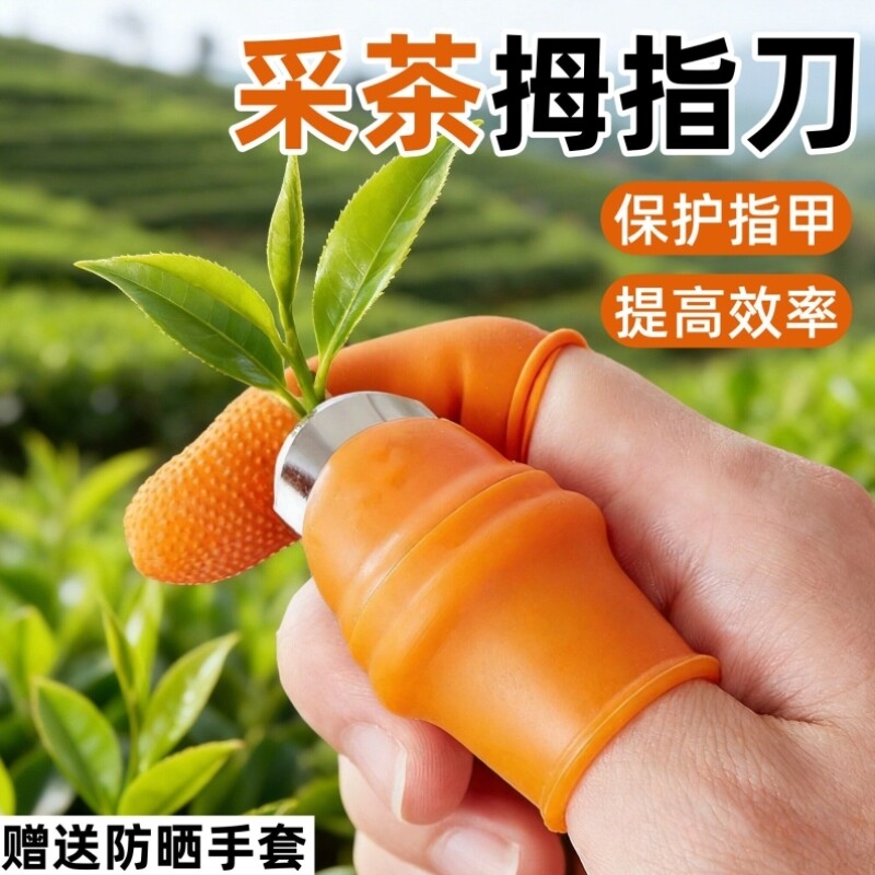 采茶神器采茶叶专用手套点芽器轻薄防晒帽摘茶叶工具采茶用雨衣