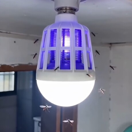 家用LED灭蚊灯泡E27螺口无辐射捕蚊器室内卧室户外驱蚊灯神器
