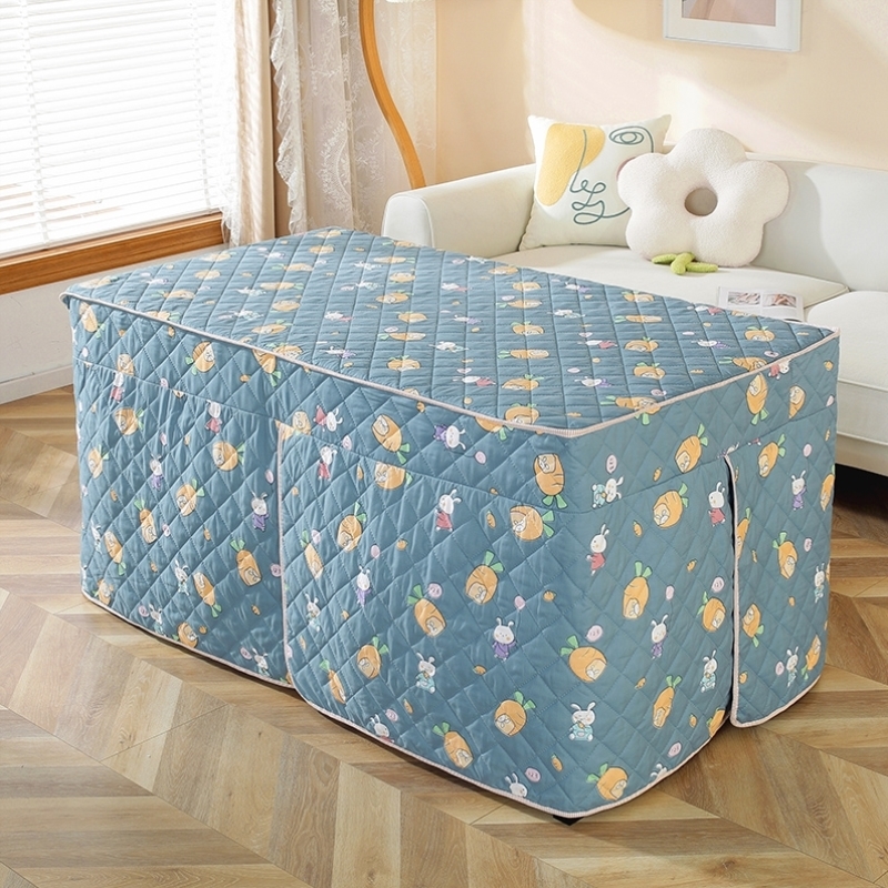 新款长方形取暖桌罩套电炉烤火炉烤火桌布子冬天电火四方一体加厚