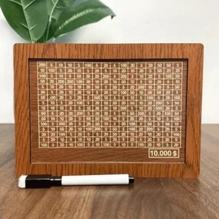 存钱罐只进不出2024新款新型数字一万神器计数零钱存储盒木质新型