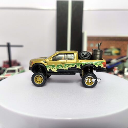 风火轮福特猛禽F150手工改装1:64车模避震改装越野车改装胶胎