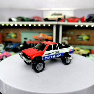 风火轮1:64汽车文化达特桑皮卡BAJA越野车避震改装胶胎汽车模型