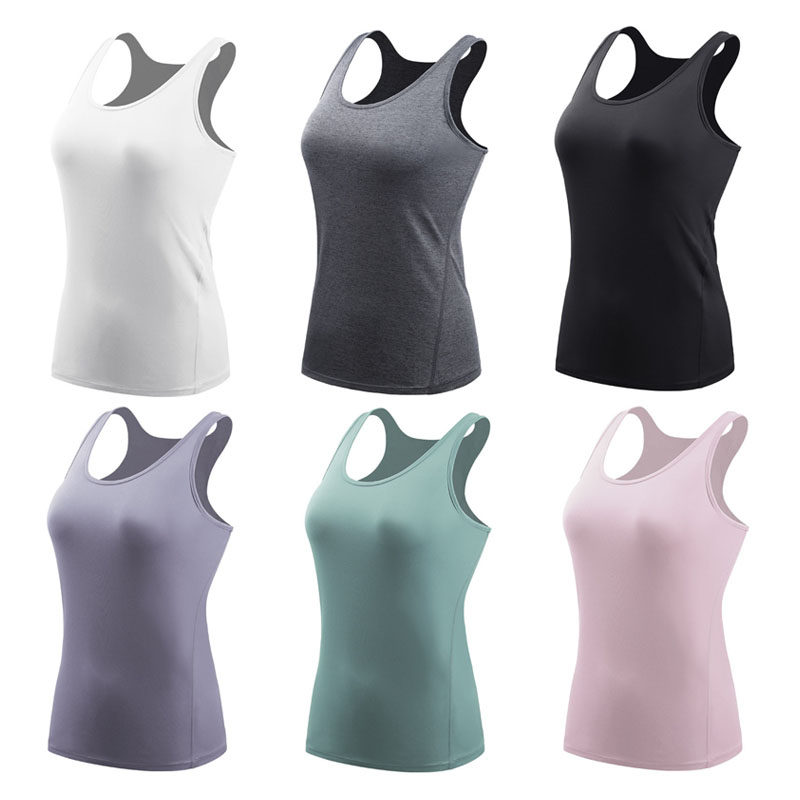 瑜伽吊带小背心女士西装内搭运动外穿工字无袖紧身打底衫跑步上衣