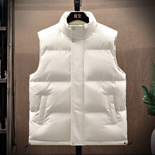 羽绒棉马甲男女款春秋春季大码保暖背心加厚外穿马夹情侣坎肩外套