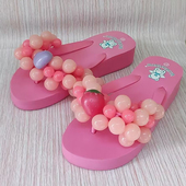 女拖鞋 葡萄拖鞋 凉拖度假人字拖厚底旅游仙女防滑海边沙滩鞋 夏海边