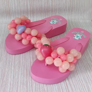 夏海边 女拖鞋 葡萄拖鞋 凉拖度假人字拖厚底旅游仙女防滑海边沙滩鞋