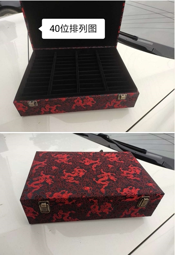 40位手镯盒金银玉镯子珠宝首饰箱复古手镯箱金银饰品盒收纳盒包邮