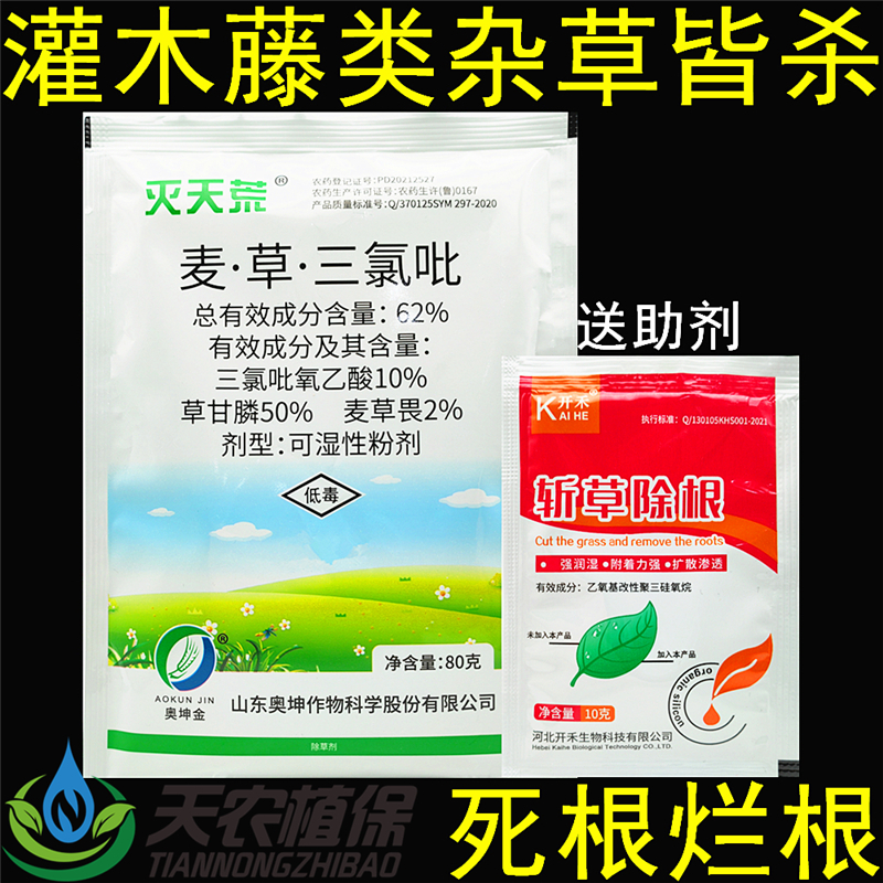 灭天荒麦草三氯吡灌木杂草除草剂