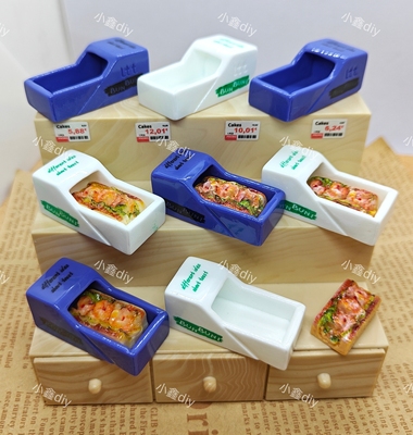 定制仿韩式打包盒虾仁吐司微缩食玩diy树脂配件小摆件奶油胶摆设