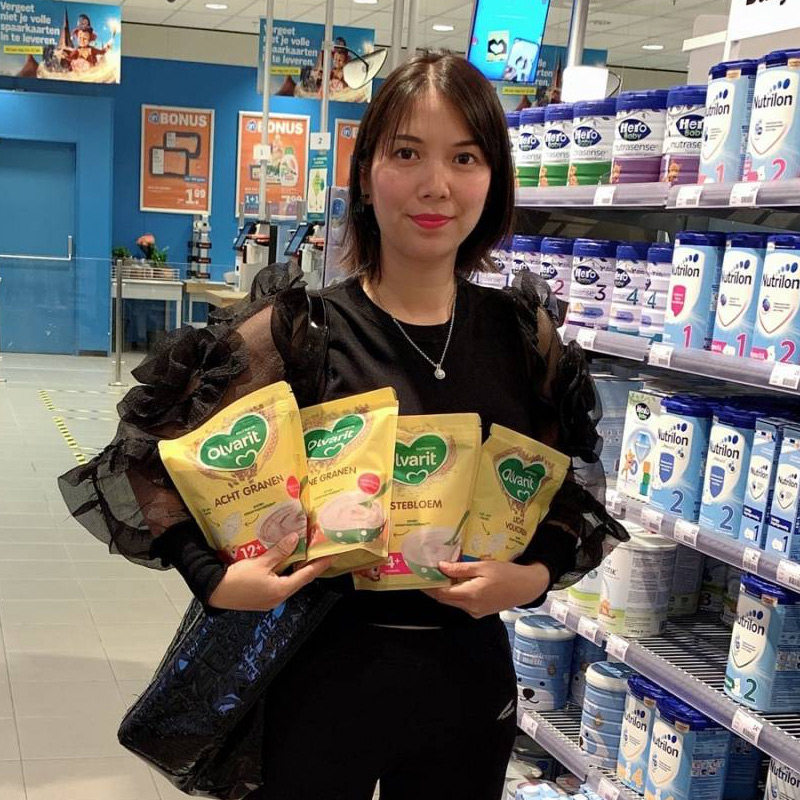 牛栏 Bambix 宝宝米糊4-12个月宝宝辅食 原味荷兰直邮4盒包邮包税