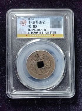 康熙通宝85分 宝泉罗汉钱（6 8112）