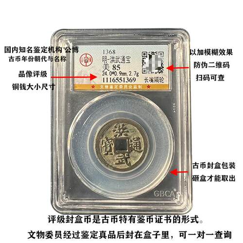 真品洪武通宝五帝钱镇宅