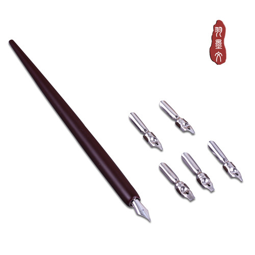 木杆蘸水笔原木直杆型漫画圆体