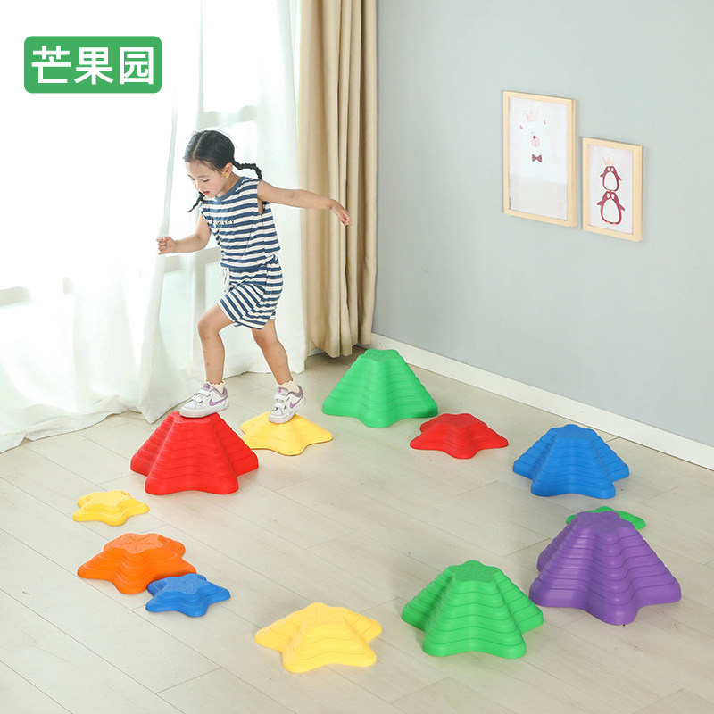 海星过河石幼儿园儿童感统脚踩垫触觉游戏平衡石运动玩具训练器材
