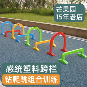 幼儿园儿童跳高架跨栏感统训练体能障碍跳家用平衡体适能玩具器材