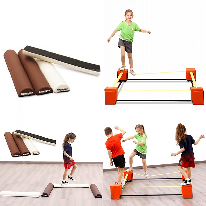 格乐普半圆式独木桥儿童感统训练软绳平衡木室内幼儿园体适能器材