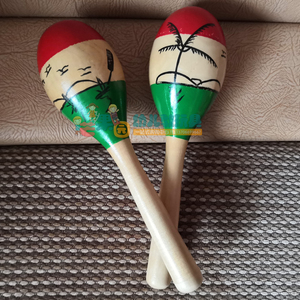 精品画椰树砂球早教儿童奥尔夫打击乐器音乐教具沙锤家用玩具沙蛋